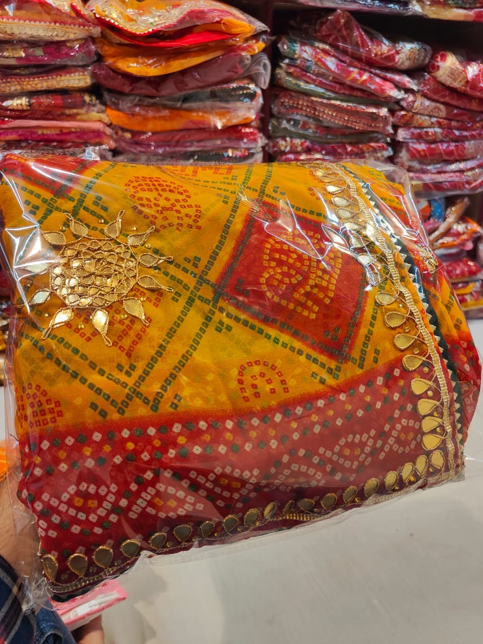 Handcrafted Jaipuri Bhandni Saree