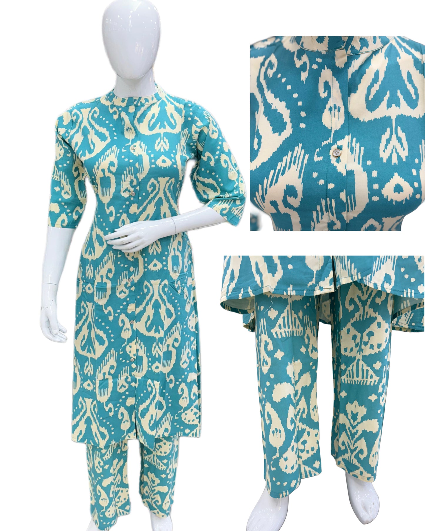 Kree Designers Printed Cotton Co-ords Set Kurti & Pant