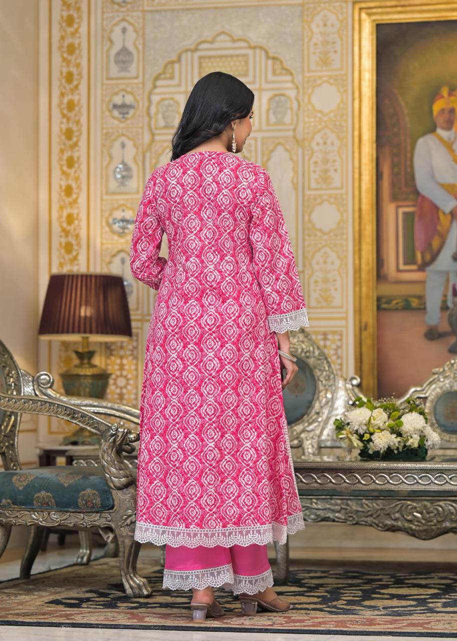 Cotton A Line Kurta Set