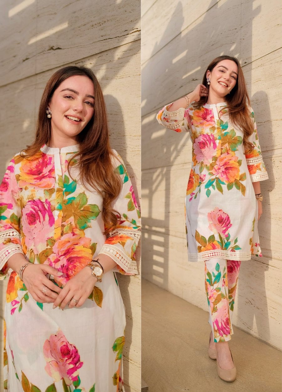 Floral Co-ord Set Cotton