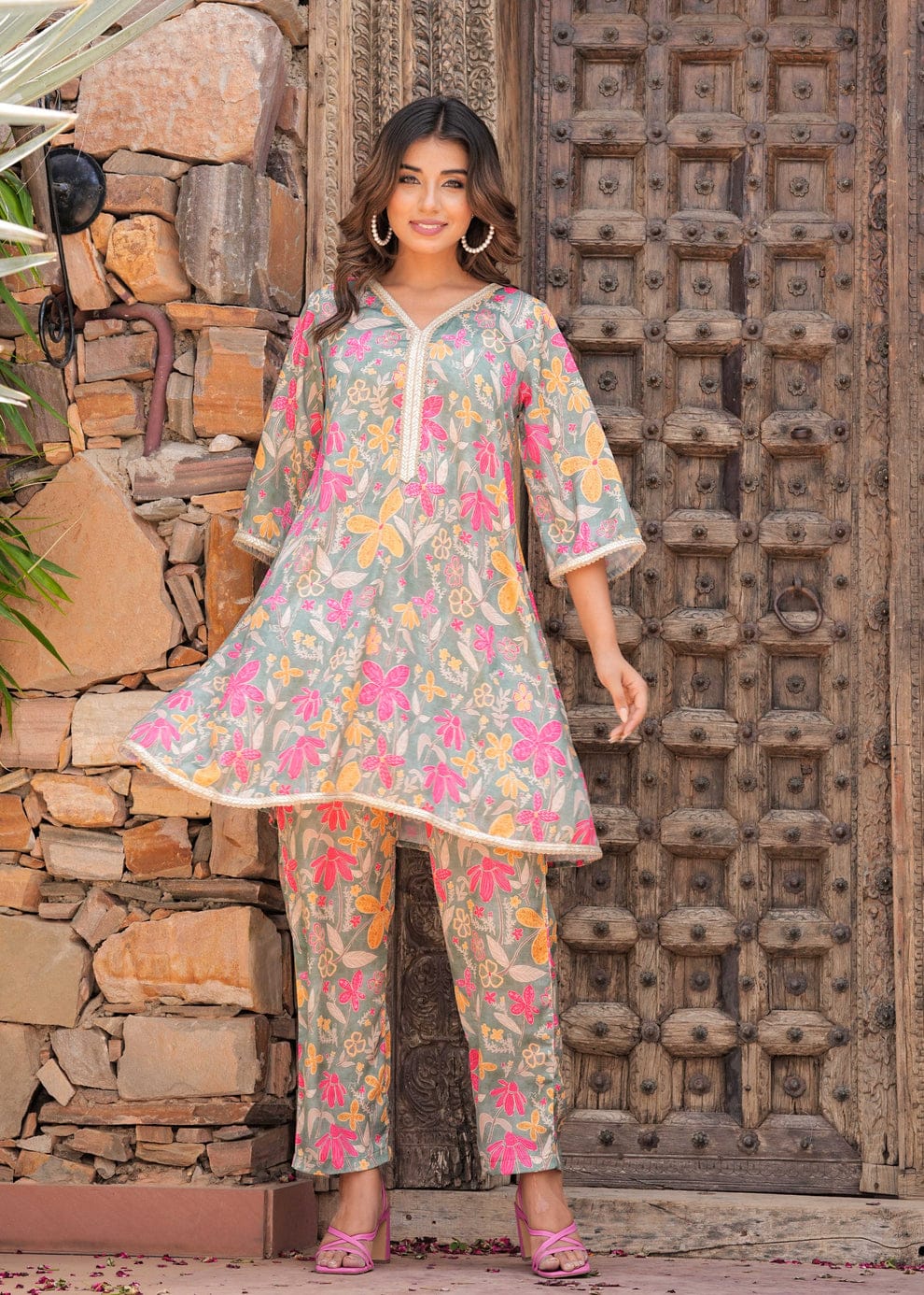 Floral Printed Co-ord Set
